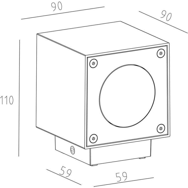 Deko-Light Wandaufbauleuchte, Cubodo W, 5,7 W, 3000 K, Weiß, 220-240 V/AC, 50 / 60 Hz