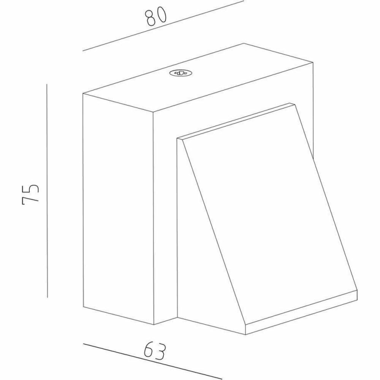 Deko-Light Wandaufbauleuchte, Agudo II Down, 2 W, 3000 K, Anthrazit, 220-240 V/AC, 50 / 60 Hz