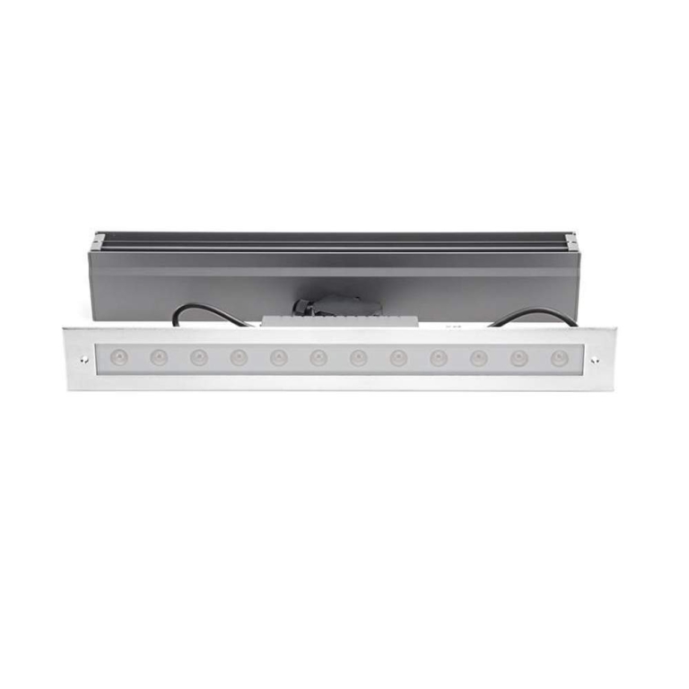 Deko-Light Bodeneinbauleuchte, Line V, 18 W, 3000 K, Silber, 220-240 V/AC, 50 / 60 Hz