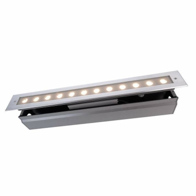 Deko-Light Bodeneinbauleuchte, Line V, 18 W, 3000 K, Silber, 220-240 V/AC, 50 / 60 Hz