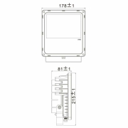 Fluter, Flood COB Amber, 30 W, 1700 K, Anthrazit, 110-240 V/AC, 50 / 60 Hz