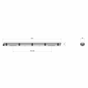 Feuchtraumleuchte, Tri Proof Basic, Motion, 36 W, 4000 K, 220-240 V/AC, 50 / 60 Hz