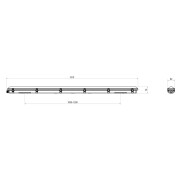 Feuchtraumleuchte, Tri Proof Basic, 55 W, 4000 K, 220-240 V/AC, 50 / 60 Hz
