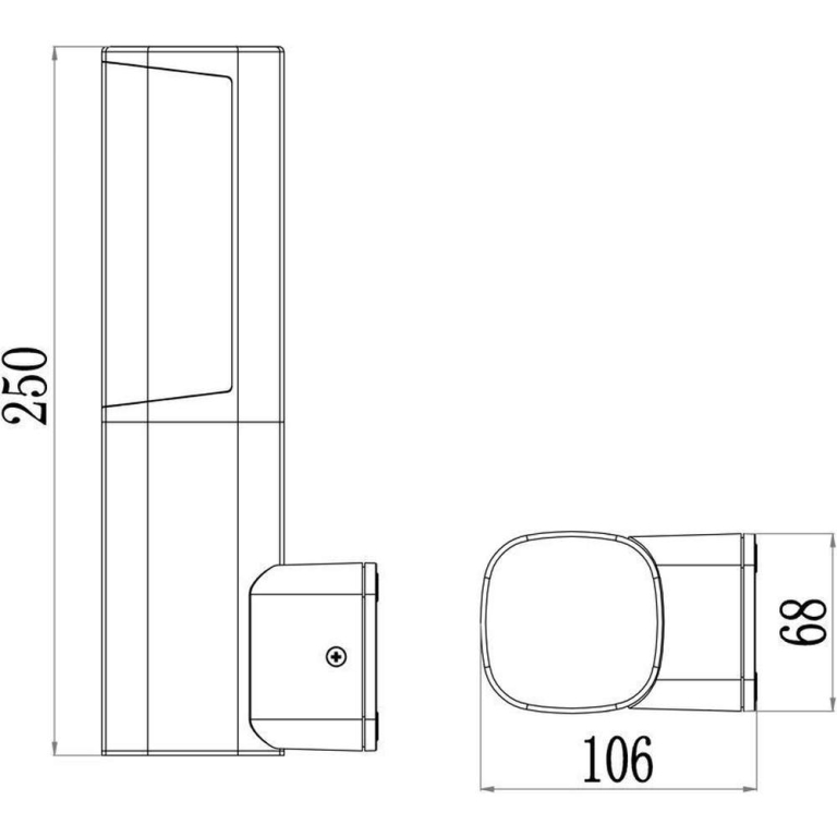 Deko-Light Wandaufbauleuchte, Beacon Motion, 6,5 W, 3000 K, Grau, 220-240 V/AC, 50 / 60 Hz