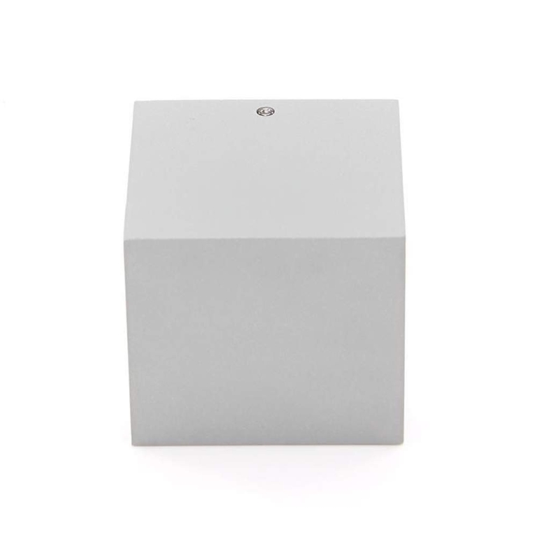 Deko-Light Wandaufbauleuchte, Cubodo II Double, 16 W, 3000 K, Silber, 220-240 V/AC, 50 / 60 Hz