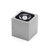 Wandaufbauleuchte, Cubodo II Single, 8,5 W, 3000 K, Silber, 220-240 V/AC, 50 / 60 Hz