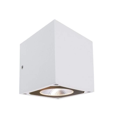 Deko-Light Wandaufbauleuchte, Cubodo II Single, 8,5 W, 3000 K, Weiß, 220-240 V/AC, 50 / 60 Hz