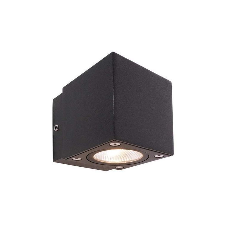 Deko-Light Wandaufbauleuchte, Cubodo II Single Mini, 5 W, 3000 K, Grau, 220-240 V/AC, 50 / 60 Hz