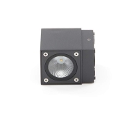 Wandaufbauleuchte, Cubodo II Single Mini, 5 W, 3000 K, Grau, 220-240 V/AC, 50 / 60 Hz