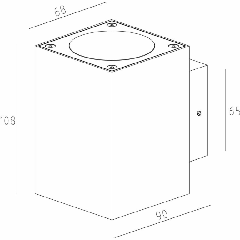Deko-Light Wandaufbauleuchte, Cubodo II Double Mini, 10 W, 3000 K, Grau, 220-240 V/AC, 50 / 60 Hz