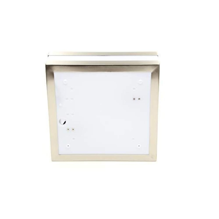 Deko-Light Wandaufbauleuchte, Scuti I Eckig, 2x max. 11 W E27, Silber, 220-240 V/AC, 50 / 60 Hz