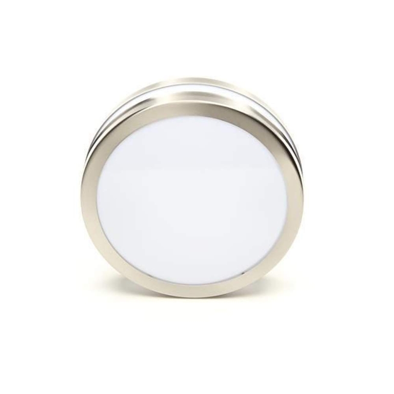 Deko-Light Wandaufbauleuchte, Scuti II Rund, 2x max. 11 W E27, Silber, 220-240 V/AC, 50 / 60 Hz