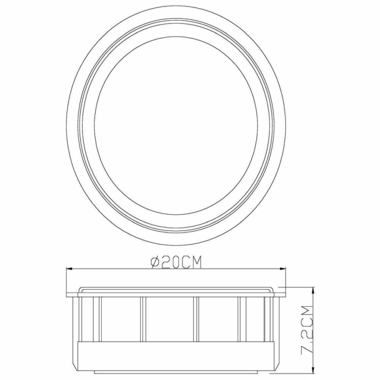 Deko-Light Wandaufbauleuchte, Meissa, 6,8 W, 3000 K, Grau, 220-240 V/AC, 50 / 60 Hz