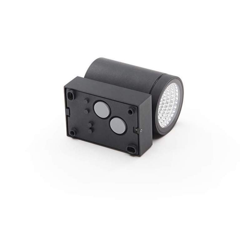 Deko-Light Wandaufbauleuchte, Mobby II Single, 10 W, DIM, 3000 K, Schwarz, 220-240 V/AC, 50 / 60 Hz