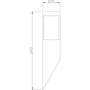 Wandaufbauleuchte, Porrima I, 1x max. 5 W GU10, Silber, 220-240 V/AC, 50 / 60 Hz