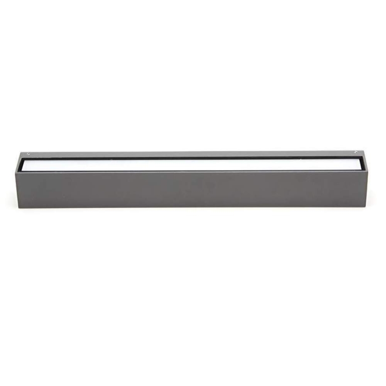 Deko-Light Wandaufbauleuchte, Linear II Double 500 mm, 20 W, 3000 K, Grau, 220-240 V/AC, 50 / 60 Hz
