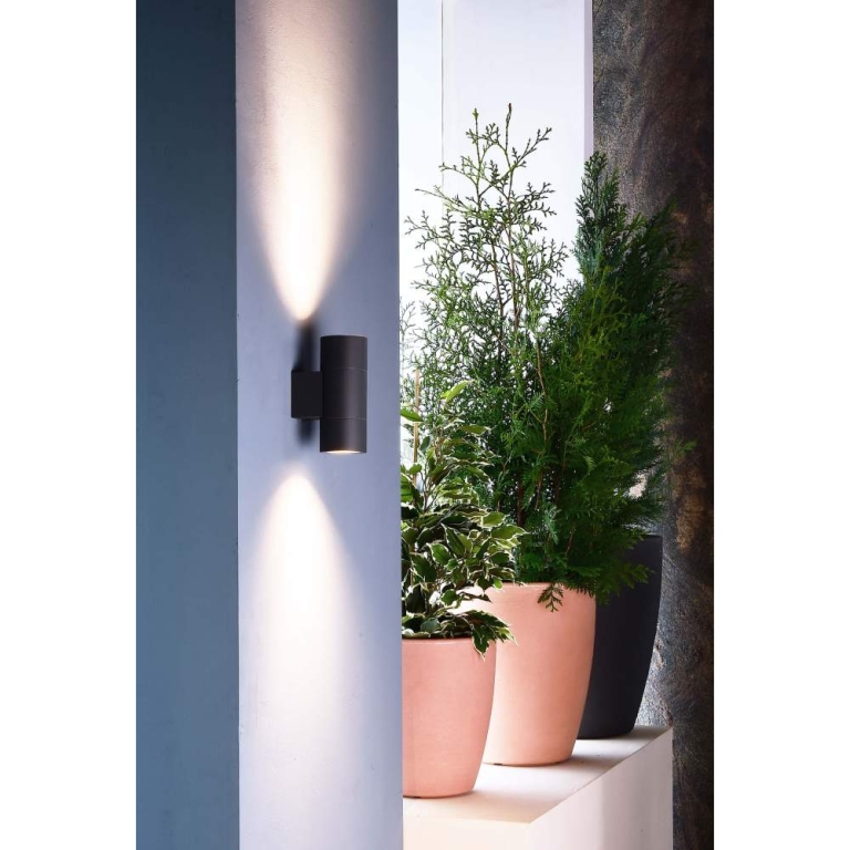 Deko-Light Wandaufbauleuchte, Achernar Up and Down, 2x max. 35 W GU10, Schwarz, 220-240 V/AC, 50 / 60 Hz