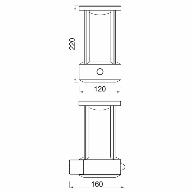 Deko-Light Wandaufbauleuchte, Albaldah Motion, 13,5 W, 3000 K, Grau, 220-240 V/AC, 50 / 60 Hz