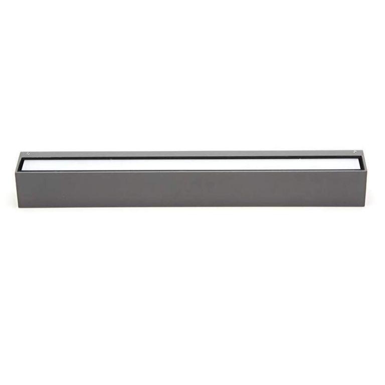 Deko-Light Wandaufbauleuchte, Linear II Double 250 mm, 14 W, 3000 K, Grau, 220-240 V/AC, 50 / 60 Hz