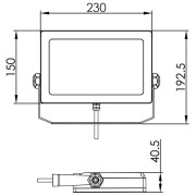 Fluter, Flood SMD I 30 W, 3000 K, Silber, 220-240 V/AC, 50 / 60 Hz