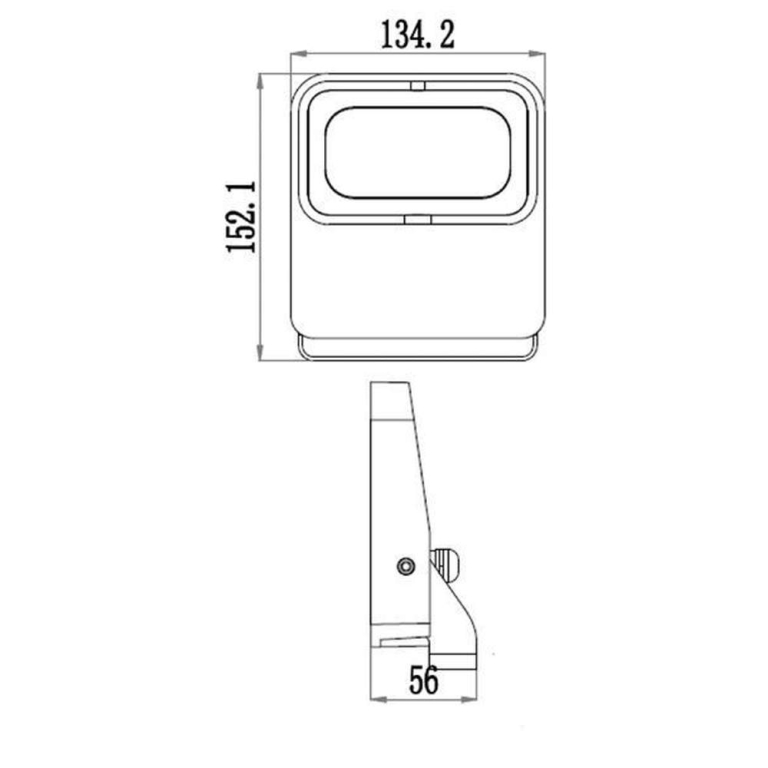 Deko-Light Fluter, Flood Flex I, 9,5 W, 3000 K, Grau, 100-240 V/AC, 50 / 60 Hz