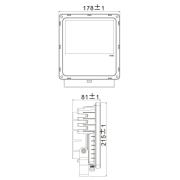 Fluter, Flood RF II, 30 W, RGB, Grau, 100-240 V/AC, 50 / 60 Hz