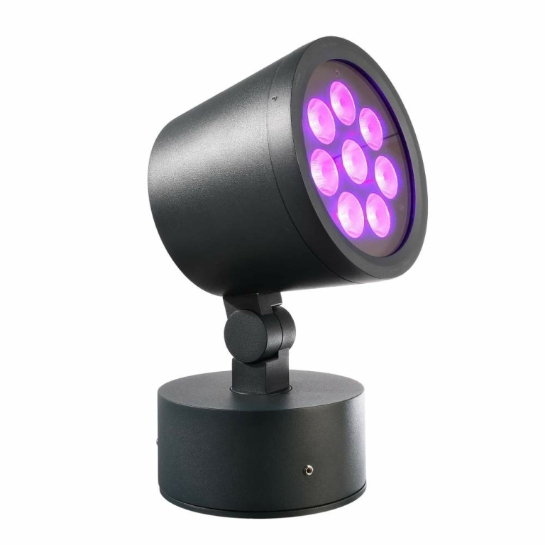 Deko-Light Fluter, Colt, 25 W, RGB/3000 K, Schwarz, Spannungskonstant, 24 V/DC