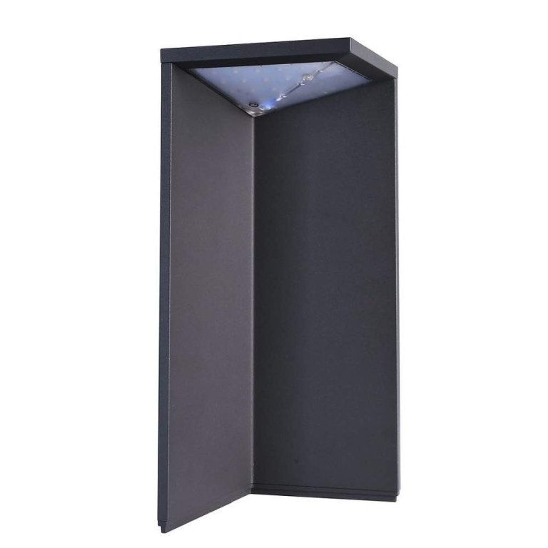 Deko-Light Solaraufbauleuchte, Lugh Solar, 2,2 W, 3000 K, Grau, Spannungskonstant, 3.7 V/DC