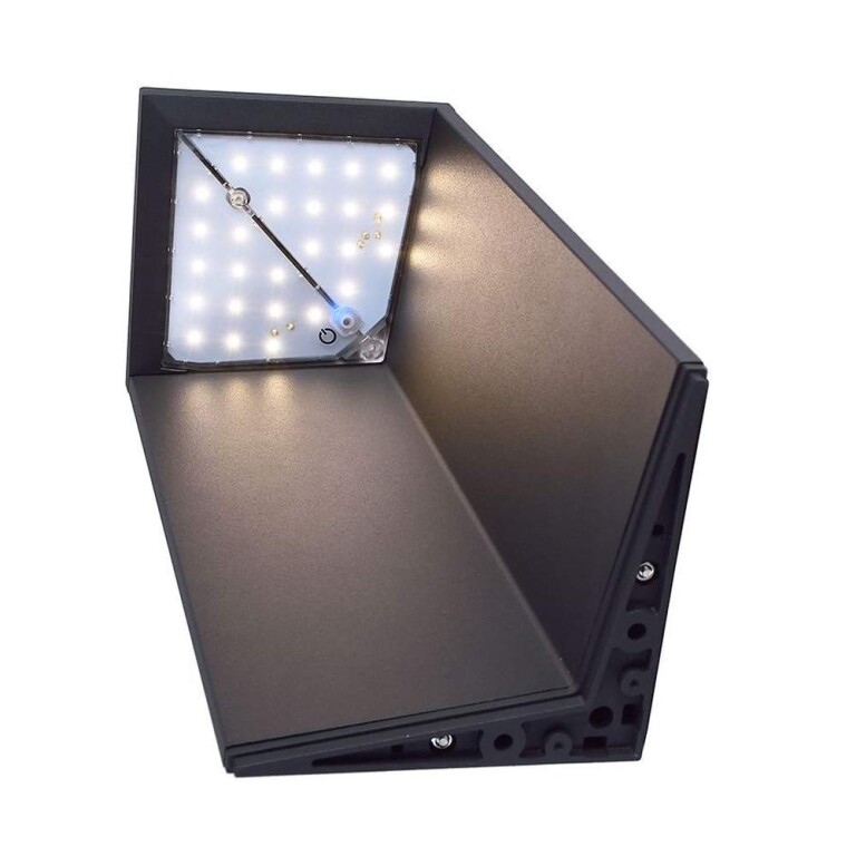 Deko-Light Solaraufbauleuchte, Lugh Solar, 2,2 W, 3000 K, Grau, Spannungskonstant, 3.7 V/DC