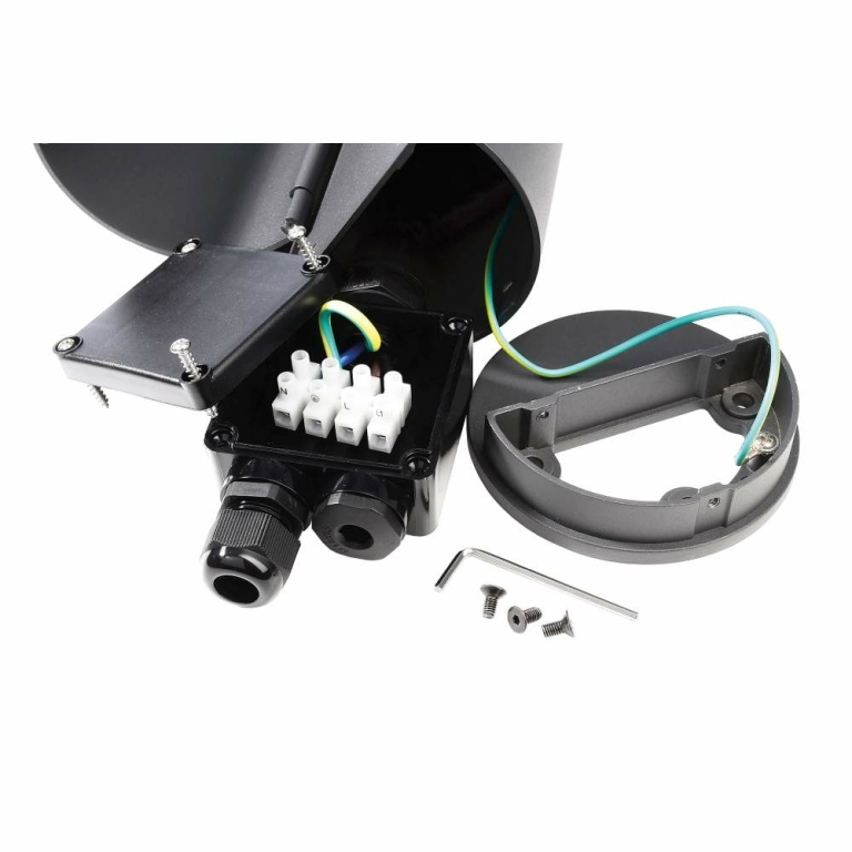 Deko-Light Energieverteiler, Steckdosenturm 400 mm, 3680 W, Grau, 220-240 V/AC, 50 / 60 Hz