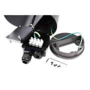 Energieverteiler, Steckdosenturm 400 mm, 3680 W, Grau, 220-240 V/AC, 50 / 60 Hz