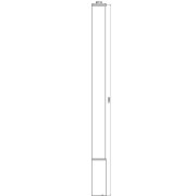 Pollerleuchte, Alhena, 37 W, 3000 K, Schwarz, 220-240 V/AC, 50 / 60 Hz