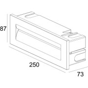 Wandeinbauleuchte, Yvette III, 9,5 W, 3000 K, Weiß, 220-240 V/AC, 50 / 60 Hz
