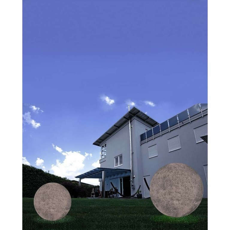 Deko-Light Kugelleuchte, Kugelleuchte Granit 750 mm, 1x max. 23 W E27, Grau, 220-240 V/AC, 50 / 60 Hz