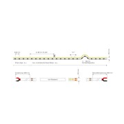 Stripe, D Flex Line Top-View, Neon, 24V-10W, 3000K, 5m, Silikon, Spannungskonstant, 24 V/DC