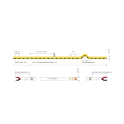Stripe, D Flex Line Mini Side-View, Neon, 24V-10W, 3000K, 5m, Silikon, Spannungskonstant, 24 V/DC