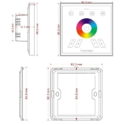 Deko-Light, Steuerung RF, Touchpanel RF Color + White, 2.00 W, 220-240 V/AC