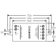 Casambi, Niedervolt BT Dimmer (CV, DC), Bluetooth Controller CBU-PWM4, Spannungskonstant, Casambi, 7