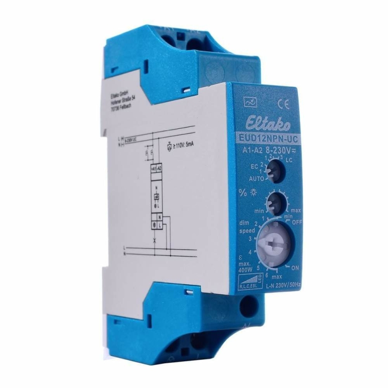Eltako Elektrisches Montagezubehör, Eltako Dimmer Universal 400W EUD12NPN-UC, Tiefe: 90 mm, Breite: 70 mm,