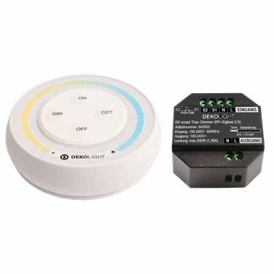 Deko-Light Deko-Light, Steuerung RF, RF-smart, Starter-Set Triac-Dimmer, 230V, 300W inkl. Single Fernbedienung,