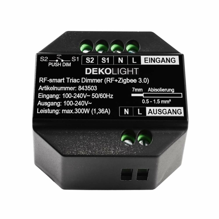 Deko-Light Deko-Light, Dimmer Hochvolt RF-smart, RF-smart, Triac-Dimmer, 230V, 300W, IP20, Spannungskonstant, M