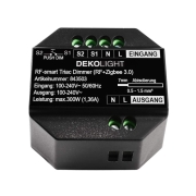 Deko-Light, Dimmer Hochvolt RF-smart, RF-smart, Triac-Dimmer, 230V, 300W, IP20, Spannungskonstant, M