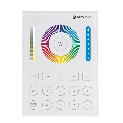 Deko-Light Deko-Light, Steuerung RF, RF-smart, Wandfernbedienung, weiß, 8 Zonen, Single/CCT/RGB/RGBW/RGB+CCT, I
