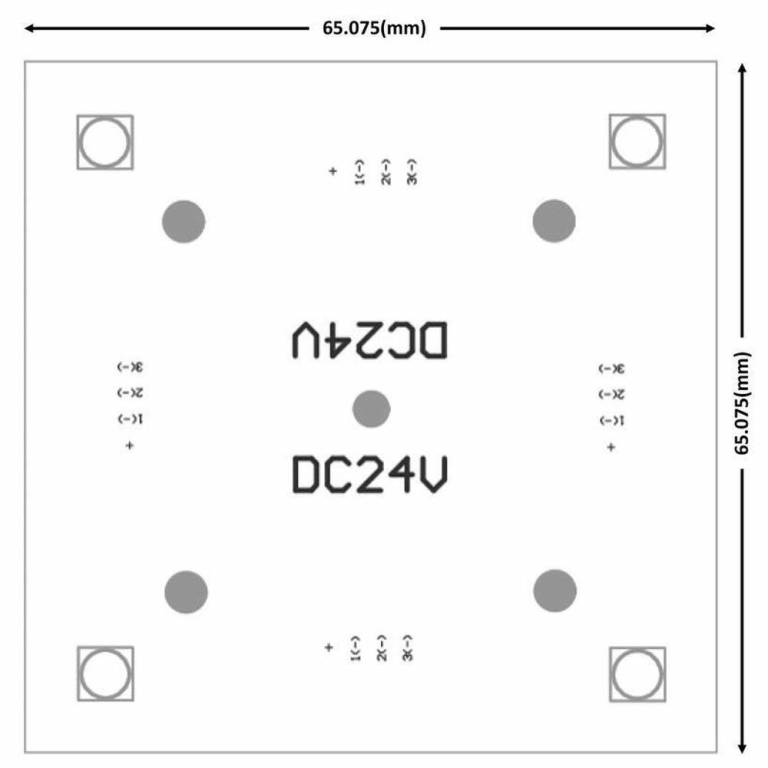 Deko-Light Modular System, Modular Panel II 65x65 mm, 1,5 W, 6300 K, Weiß, Spannungskonstant, 24 V/DC