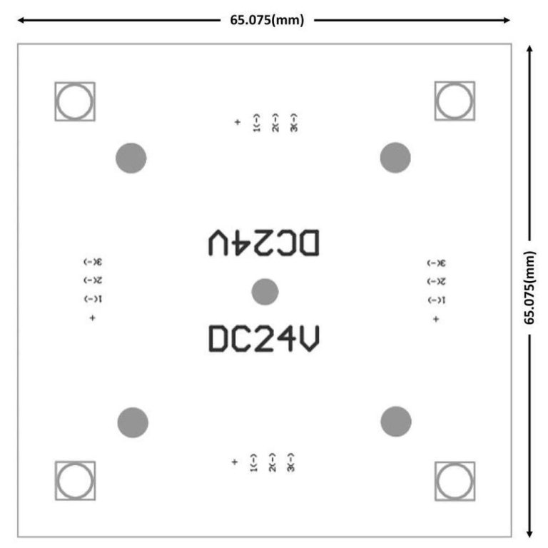 Deko-Light Modular System, Modular Panel II 65x65 mm, 1,5 W, RGB, Weiß, Spannungskonstant, 24 V/DC