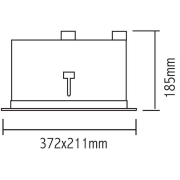 Deckeneinbauleuchte, Kardan, 2x max. 70 W G12, Silber, 220-240 V/AC, 50 / 60 Hz