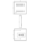 Deko-Light, Steuerung DMX, DMX Wandsteuerung X-Fade-6 II, DMX512, 12-24 V/DC