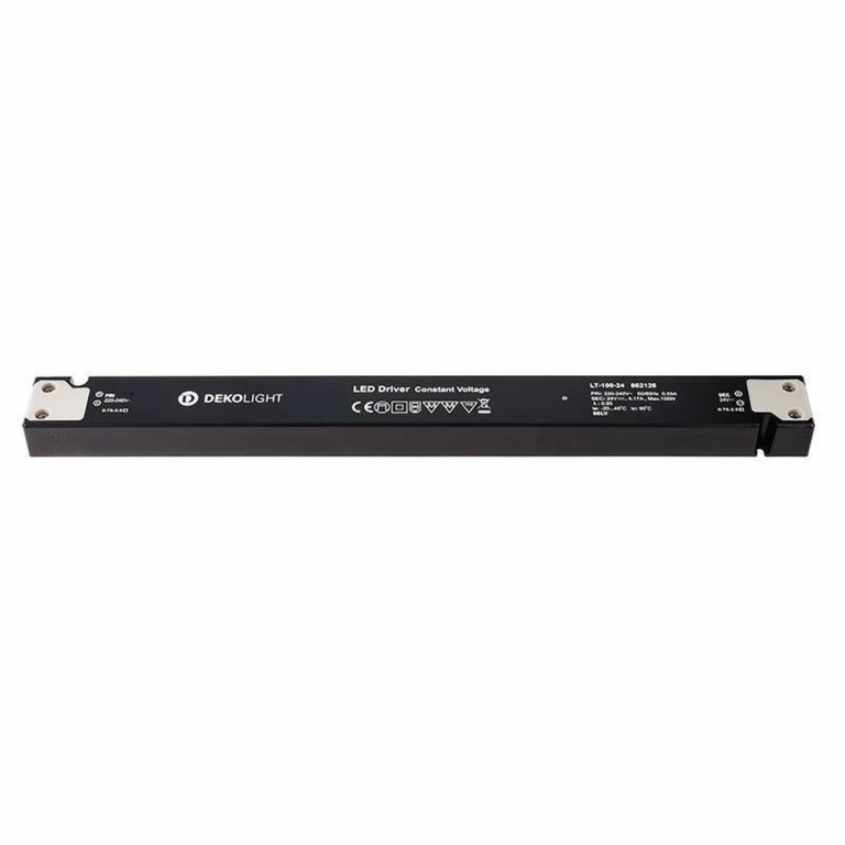 Deko-Light Deko-Light, Netzgerät (CV, DC), LONG-FLAT, CV, LT-100-24, Spannungskonstant, 100.0 W, 220-240 V/AC,