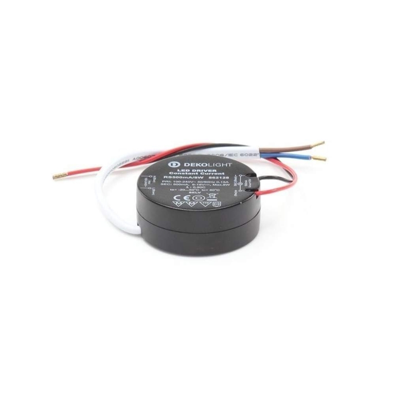 Deko-Light Deko-Light, Netzgerät (CC, DC), ROUND, CC, RS500mA/8W, Stromkonstant, 3,0-8,0 W, 100-240 V/AC, Ausga