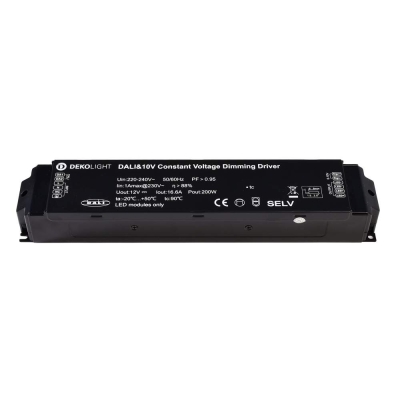 Deko-Light Deko-Light, Netzgerät (CV, DC) dimmbar, BASIC, DIM, CV, 200AD-12V, DALI-Bus / Push / 1-10V, Spannung